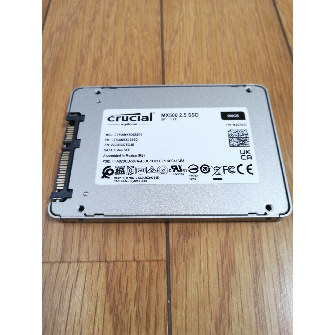 crucial クルーシャル　MX500 500GB 新品未使用