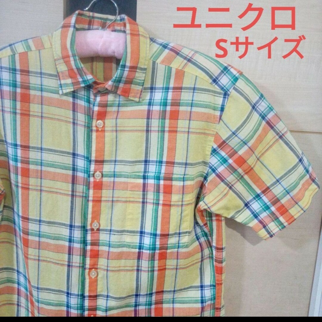 UNIQLO(ユニクロ)のユニクロ チェックシャツ Sサイズ 訳 難有り メンズのトップス(シャツ)の商品写真