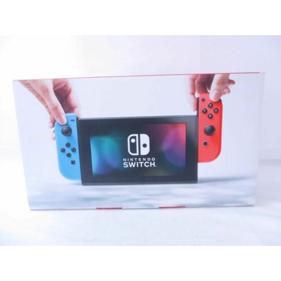 品 ゲーム ニンテンドースイッチ 本体 HAC-001 ネオンレッド/ブルー ジョイコン・充電器・箱付き 動作品 Nintendo switch