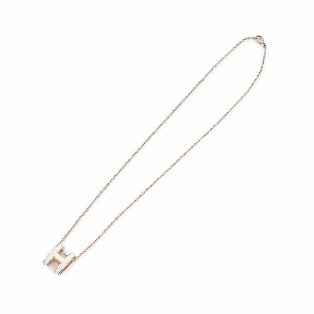 Hermes - 美品 エルメス ポップアッシュ ネックレス ホワイト ピンク