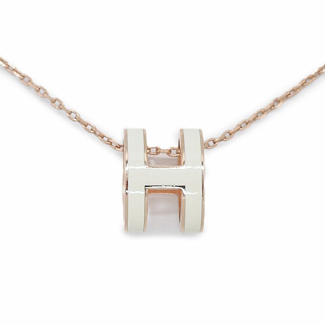 Hermes - 美品 エルメス ポップアッシュ ネックレス ホワイト ピンク