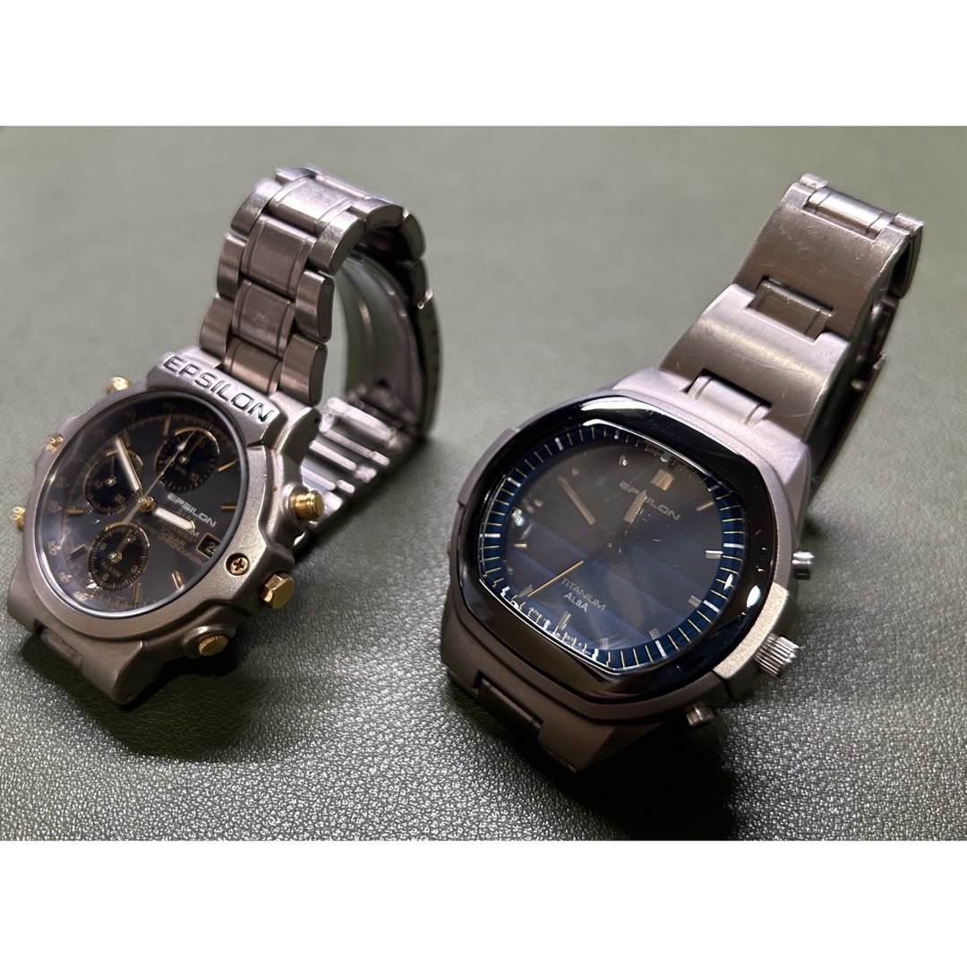 ALBA(アルバ)のSEIKO ALBA Epsilon Titan 2本 (バッテリー切れ現状) メンズの時計(腕時計(アナログ))の商品写真