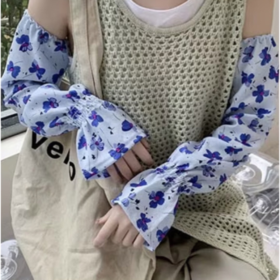 アームカバー　手袋　日焼け防止　冷房対策　運転　吸汗速乾 レディースのファッション小物(手袋)の商品写真