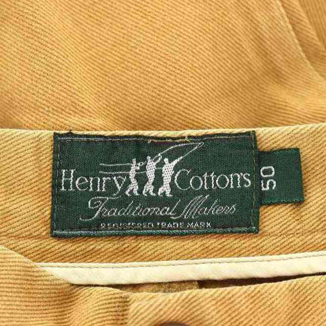 HENRY COTTON'S パンツ ジッパーフライ 50 L ベージュ