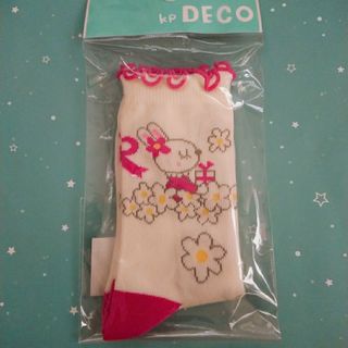 ニットプランナー(KP)のKP DECO 未使用 クルーソックス 19～21㎝ ピンク(靴下/タイツ)