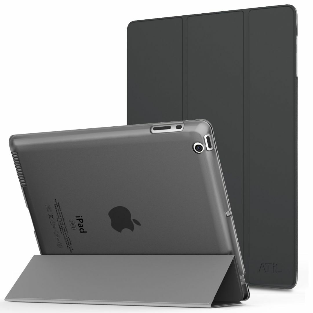 【色: Space GRAY】iPad 2/ iPad 3/ iPad 4 ケー