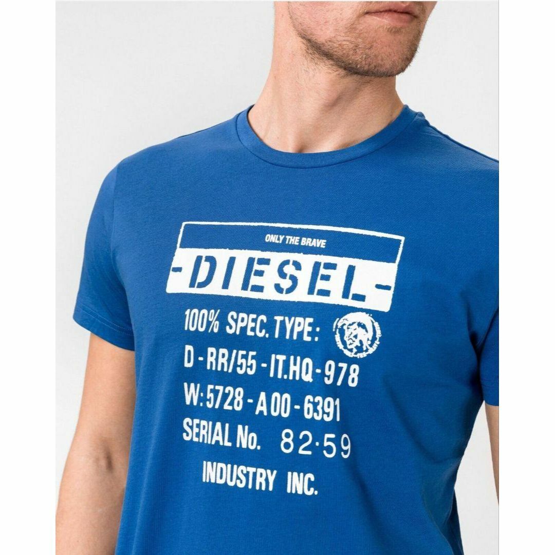 新品 S ディーゼル Diesel ロゴ Tシャツ ブランド S1 青