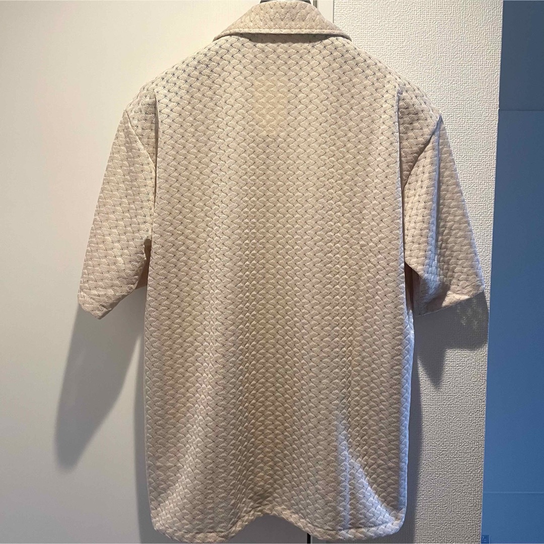 1LDK SELECT(ワンエルディーケーセレクト)のTime is on BALFAS LACE O/C SHIRT Beige メンズのトップス(シャツ)の商品写真