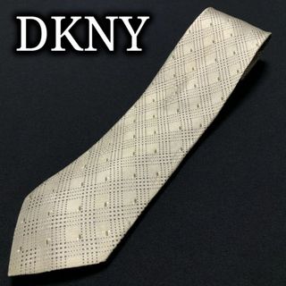 ダナキャランニューヨーク(DKNY)のDKNYダナキャラン ドットチェック グリーン ネクタイ A105-P14(ネクタイ)