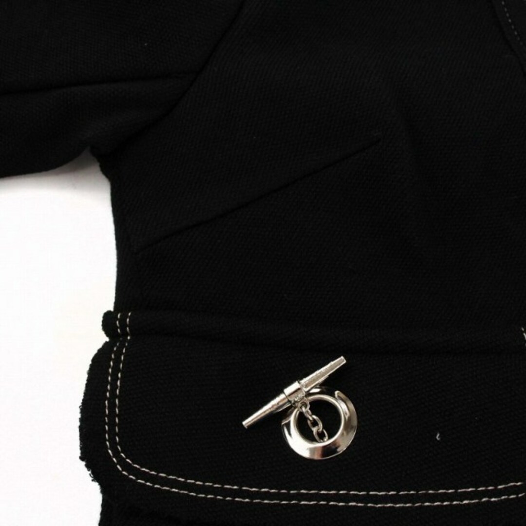 DOUBLE STANDARD CLOTHING(ダブルスタンダードクロージング)のDOUBLE STANDARD CLOTHING ノーカラージャケット 黒 レディースのジャケット/アウター(その他)の商品写真
