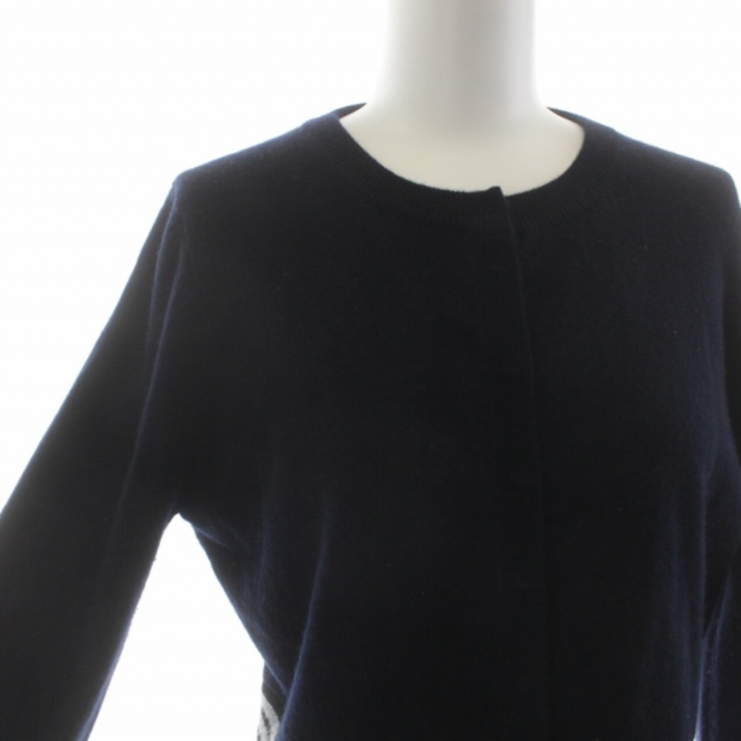 PAULE KA - ポールカ カーディガン ニット ショート丈 ウール カシミヤ ... ポールカ 紺カーディガン