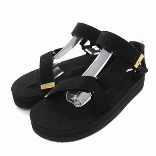 スイコック(suicoke)のスイコック ドゥーズィエムクラス別注 スエード スポーツサンダル US6 黒(サンダル)