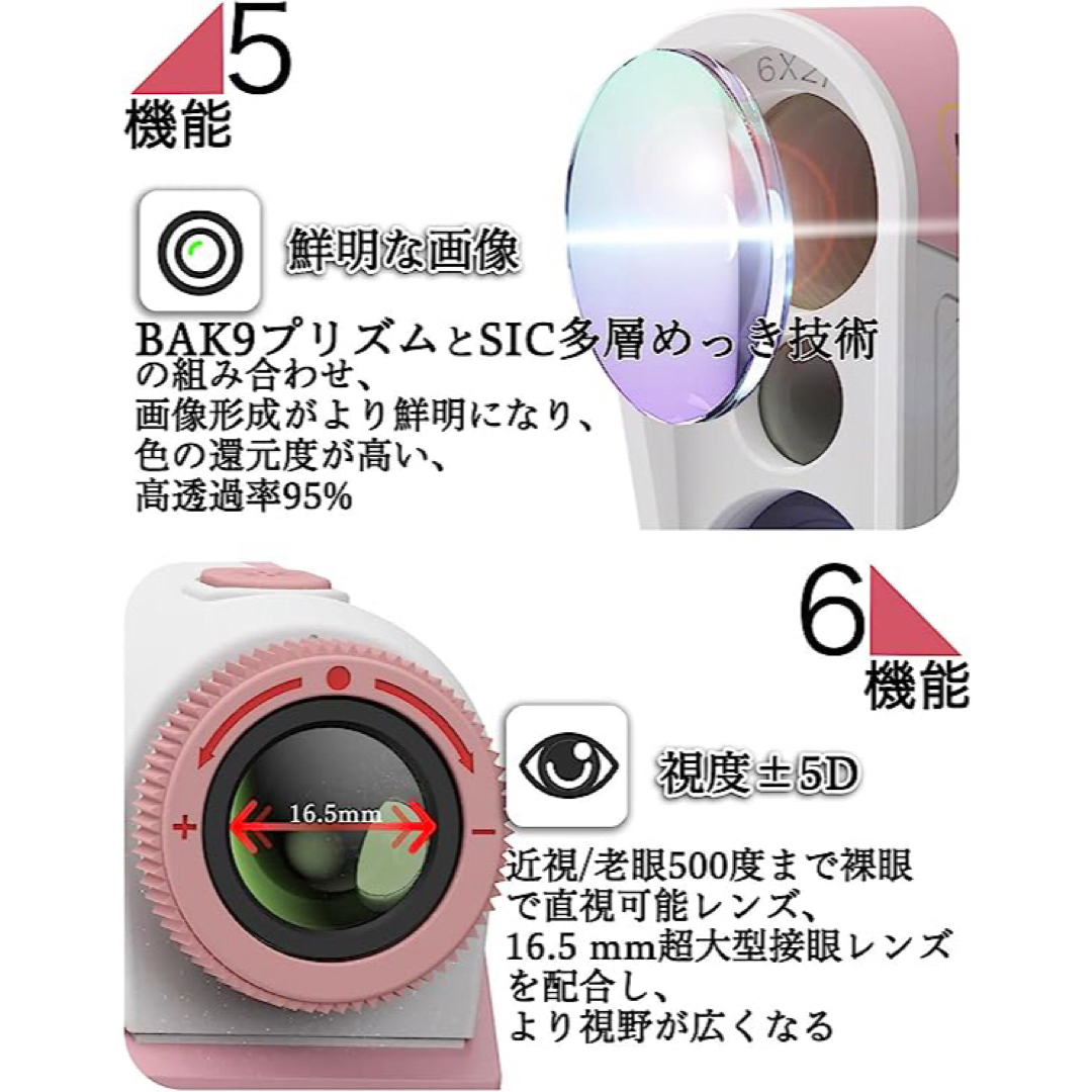 ⭐️匿名配送⭐️】ゴルフ距離計125g 超軽量 ピンサーチ機能 手ぶれ
