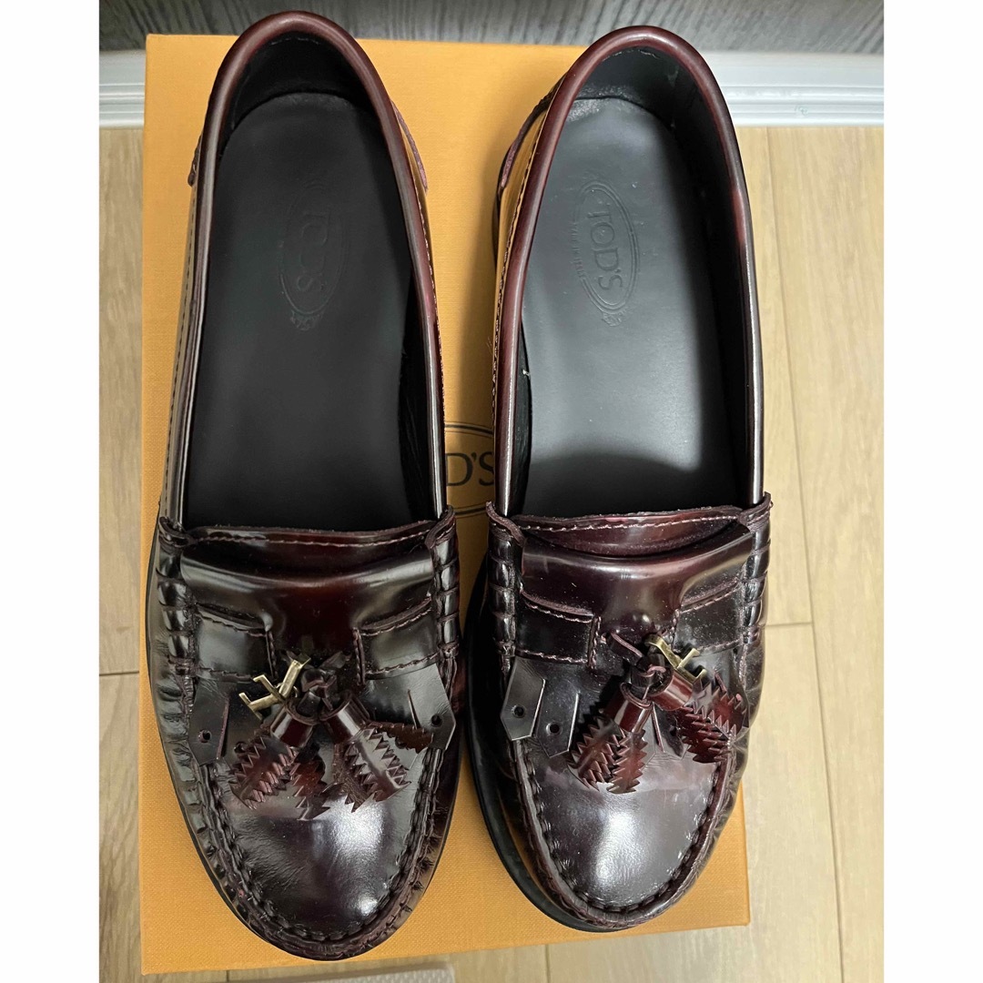 TOD'S - TOD'S 人気 タッセル ローファー ボルドー 361/2 23.5cmの通販