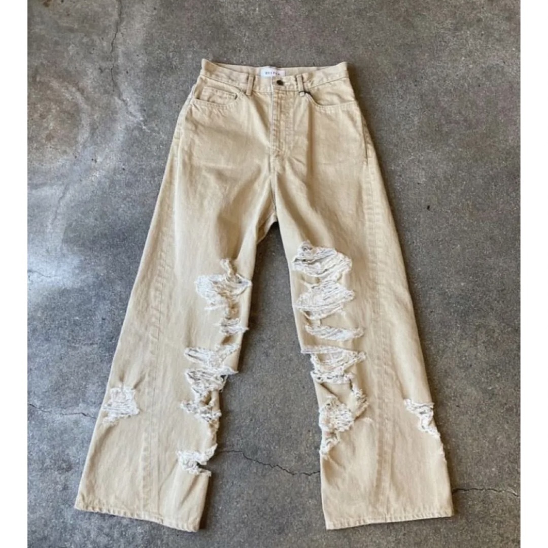 新品】BELPER TWISTED DENIM PANTS サイズ01 | www.artistasebandas.pt