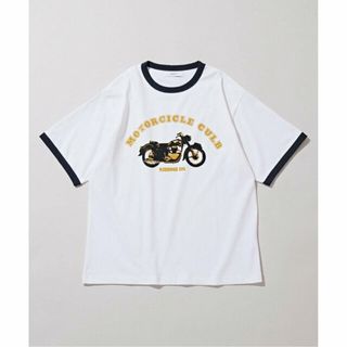 ベーセーストック(B.C STOCK)の【ホワイト B】リンガーTシャツ bike(Tシャツ/カットソー(半袖/袖なし))