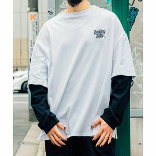 サブサエティ(Subciety)の【WHITE/BLACK】FAKE LAYRED TEE(その他)