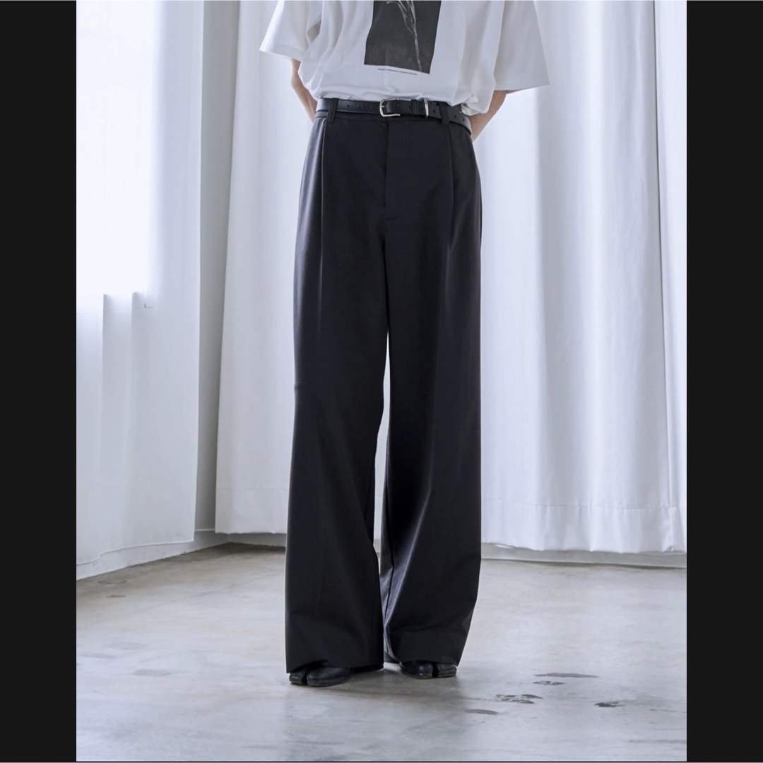 LAPIIS - Royal OX 1tuck straight pants - スラックス