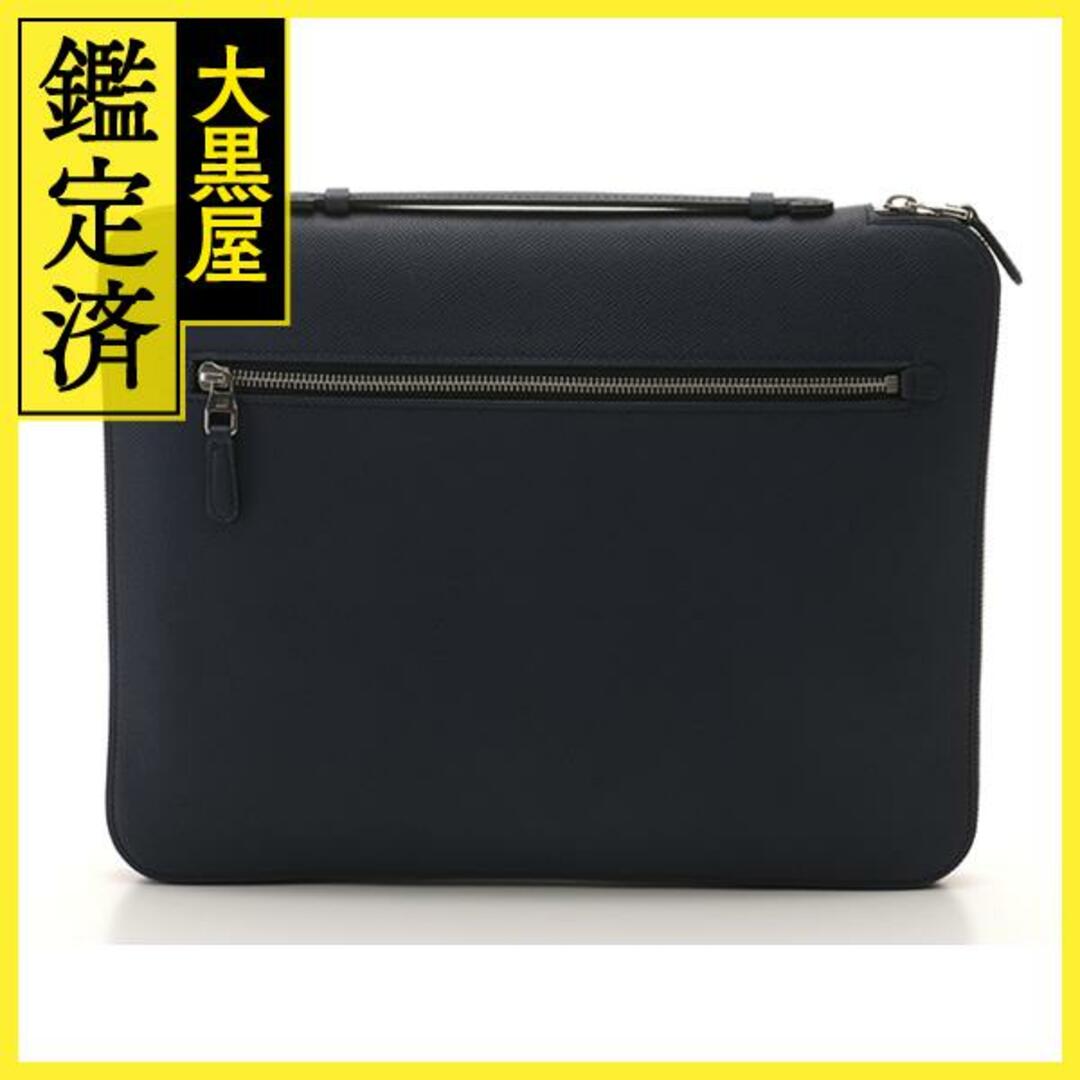 Dunhill - ダンヒル セカンドバッグ パソコンケース レザー ネイビー