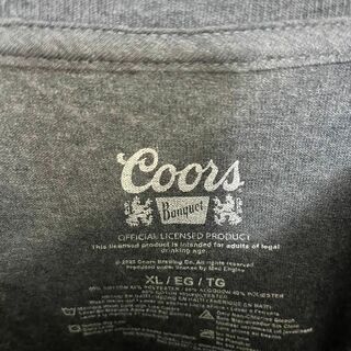 クアーズ　coors アメリカ　ビール　ロゴ　企業　Tシャツ　丸胴　L