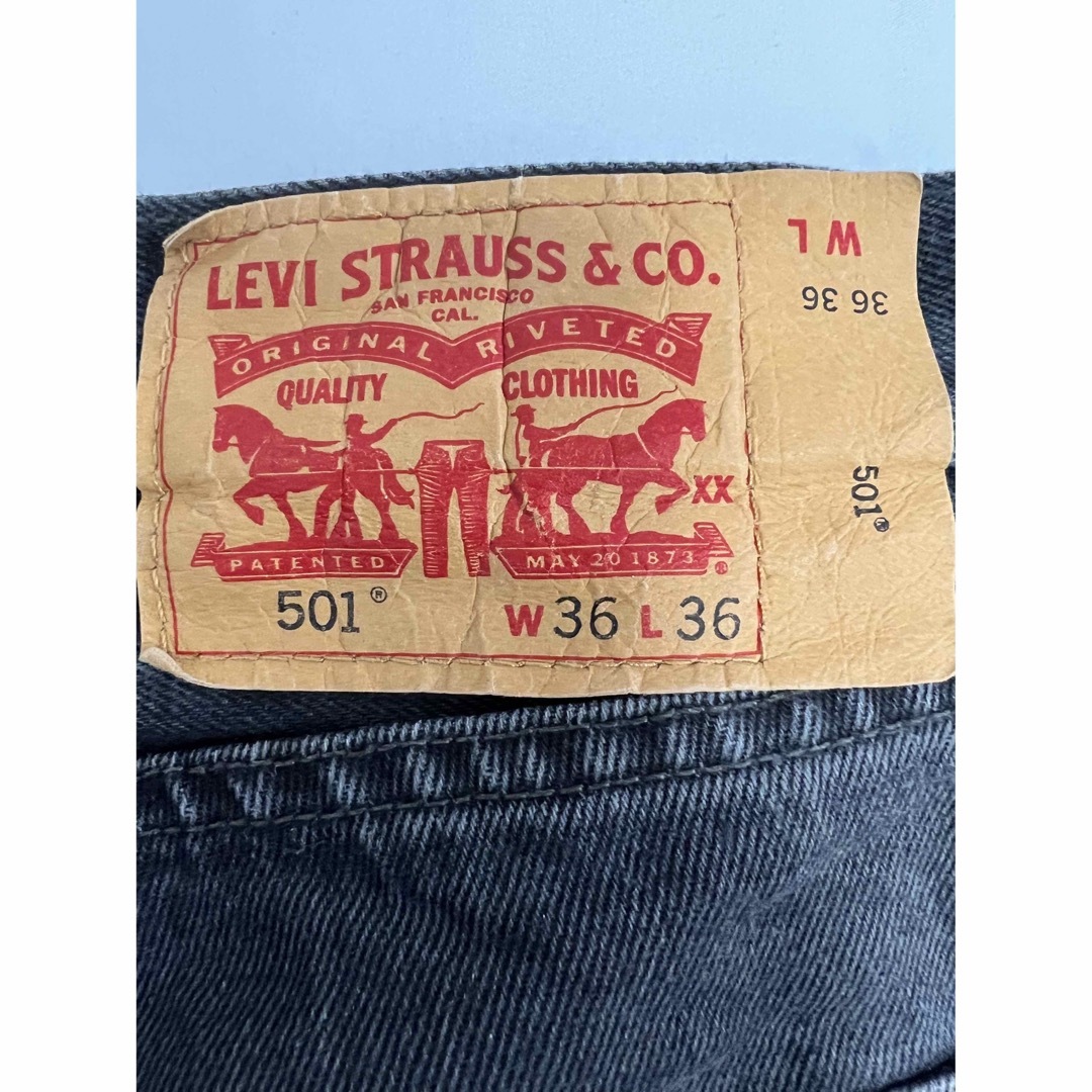 LEVI'S リーバイス 501 ジーンズ デニムパンツ ブラック 黒 W36 5