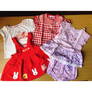 ミキハウス(mikihouse)のミキハウス　女の子セット　80〜90(Ｔシャツ)