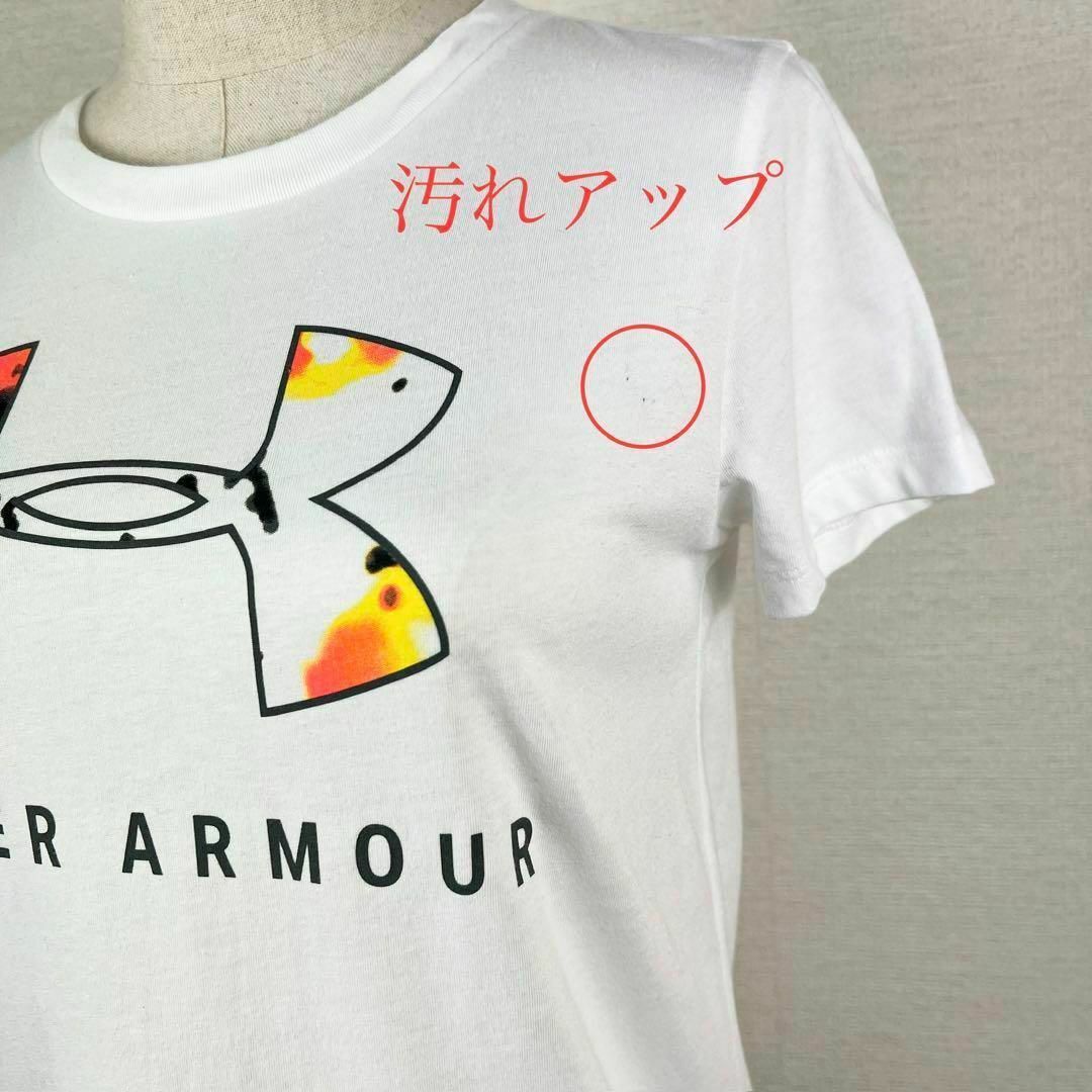 UNDER ARMOUR(アンダーアーマー)のアンダーアーマー　Tシャツ　スポーツ　運動着　半袖　薄手　ロゴ入り　クルーネック レディースのトップス(Tシャツ(半袖/袖なし))の商品写真