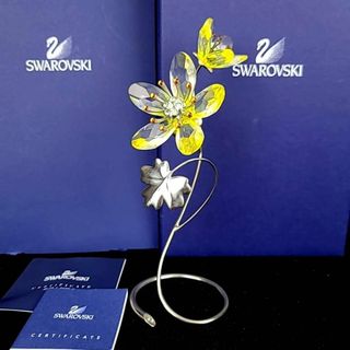 SWAROVSKI - 美品 ◇ スワロフスキー ロッキングフラワー 花 置物