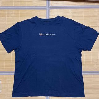 アンドサンズ(ANDSUNS)のANDSUNS champion tシャツ コラボ　XL ネイビー(Tシャツ/カットソー(半袖/袖なし))