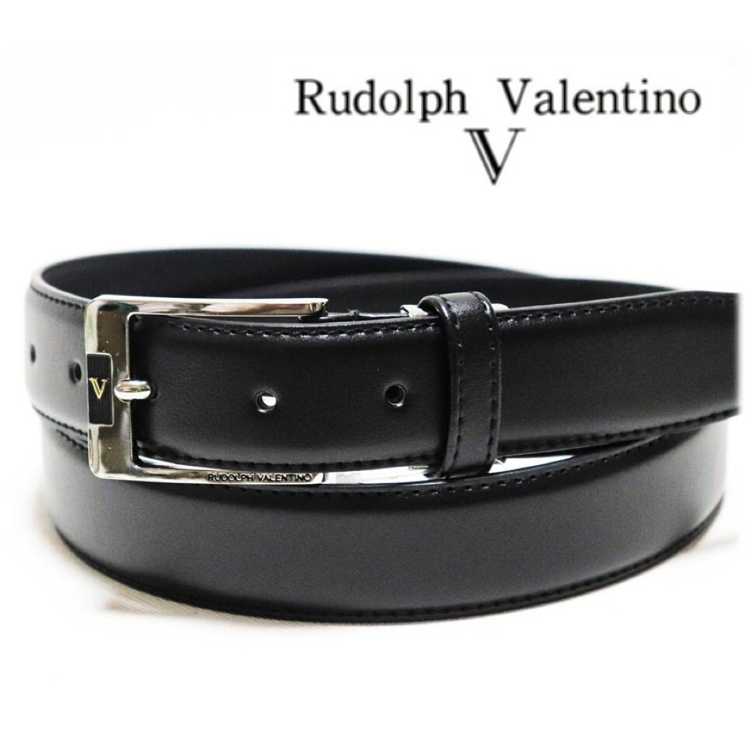 Rudolph Valentino(ルドルフヴァレンチノ)の《ルドルフヴァレンチノ》新品 牛革 レザーベルト 98cmまで対応 サイズ調整可 メンズのファッション小物(ベルト)の商品写真
