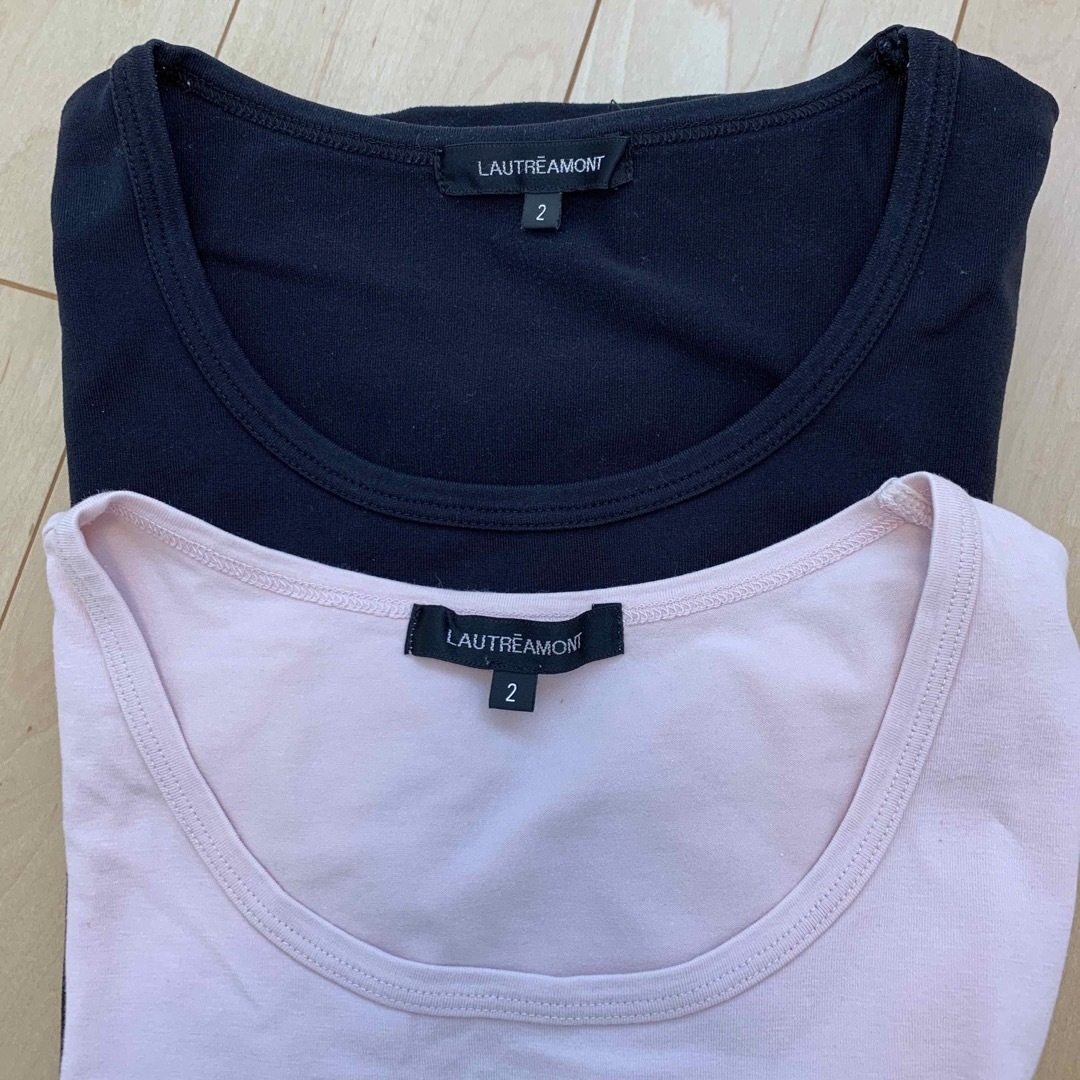 LAUTREAMONT(ロートレアモン)のロートレアモン　Tシャツ　くすみピンク レディースのトップス(Tシャツ(半袖/袖なし))の商品写真