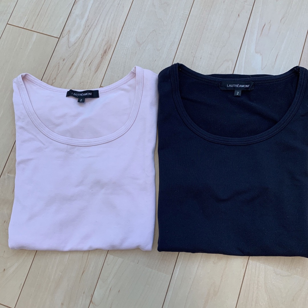 LAUTREAMONT(ロートレアモン)のロートレアモン　Tシャツ　くすみピンク レディースのトップス(Tシャツ(半袖/袖なし))の商品写真