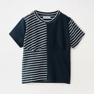 ラブレス(LOVELESS)のYOHEI OHNO×LOVELESS　ボーダー 切替Tシャツ　ストレッチ(カットソー(半袖/袖なし))