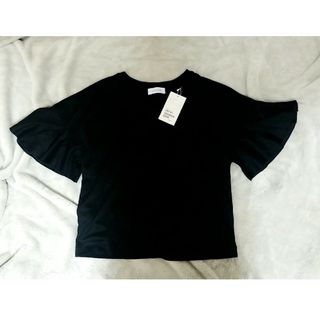 アダムエロぺ(Adam et Rope')のアダムエロペ　フリル袖Tシャツ(カットソー(半袖/袖なし))