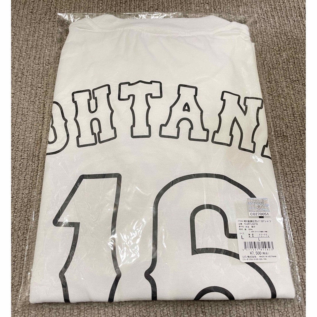 2023 WBC 日本優勝 MLB公式Tシャツ Lサイズ 大谷翔平 Tシャツ