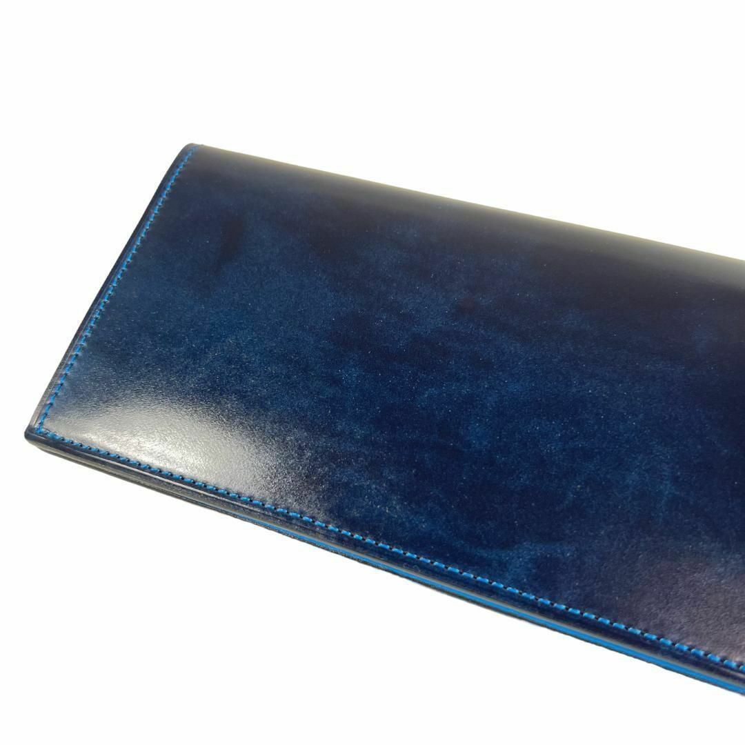新品◇ALDEN代理店】KTルイストン シェルコードバン 長財布 紺 束入れ ...