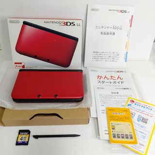 ニンテンドー3DS(ニンテンドー3DS)のNintendo　ニンテンドー3DS LL レッド×ブラック　極美品　任天堂(携帯用ゲーム機本体)