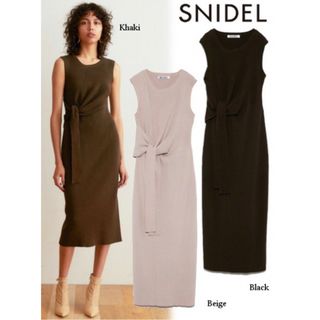 スナイデル(SNIDEL)のsnidel ニットワンピース(ロングワンピース/マキシワンピース)