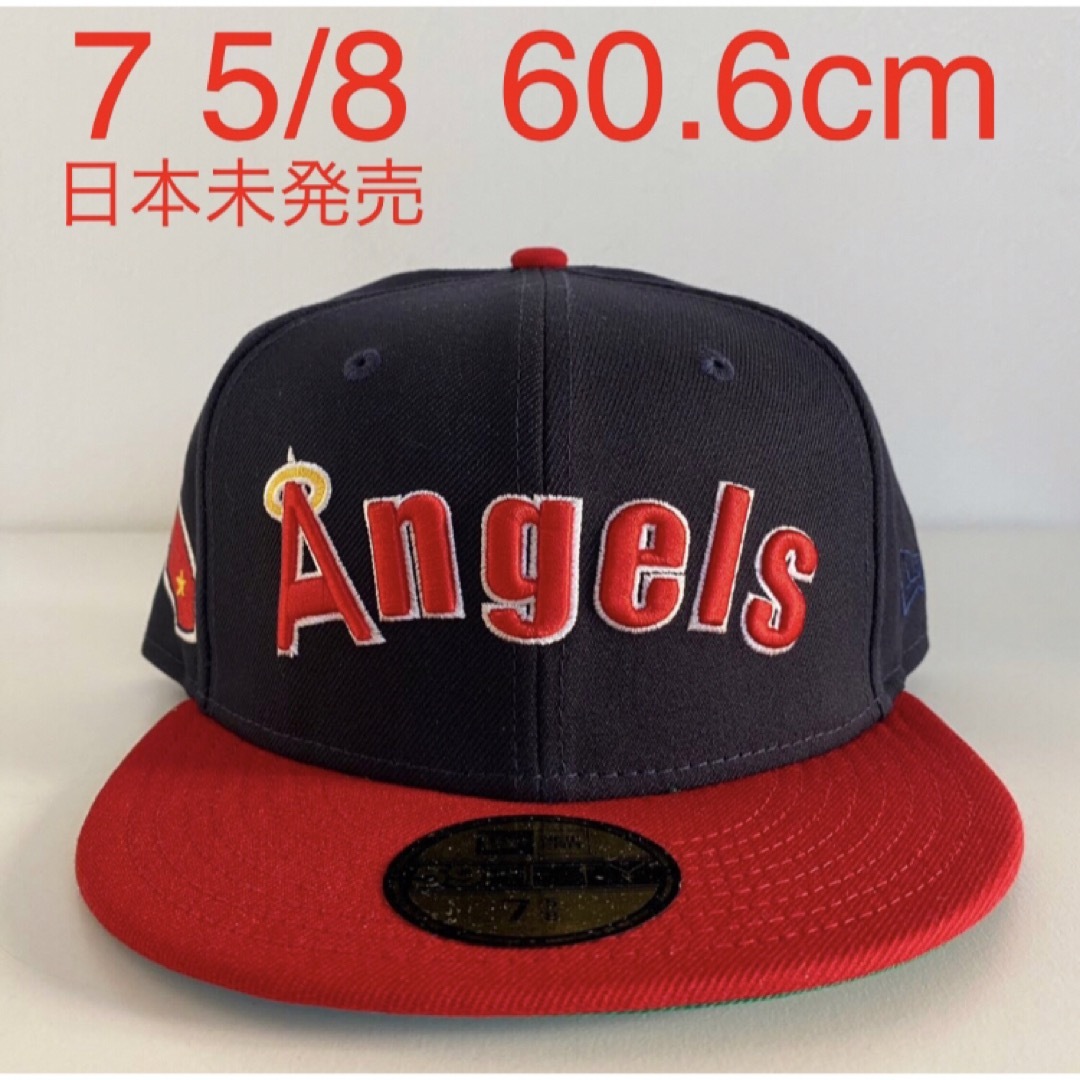 New Era Cap 5/8 ツバ裏グリーン ニューエラ エンゼルス キャップ | フリマアプリ ラクマ