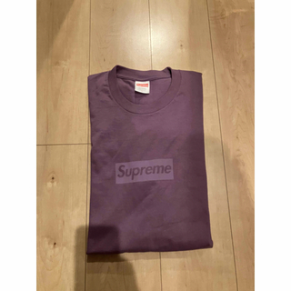 シュプリーム(Supreme)のSupreme Tonal Box Logo Tee Purple Lサイズ(Tシャツ/カットソー(半袖/袖なし))