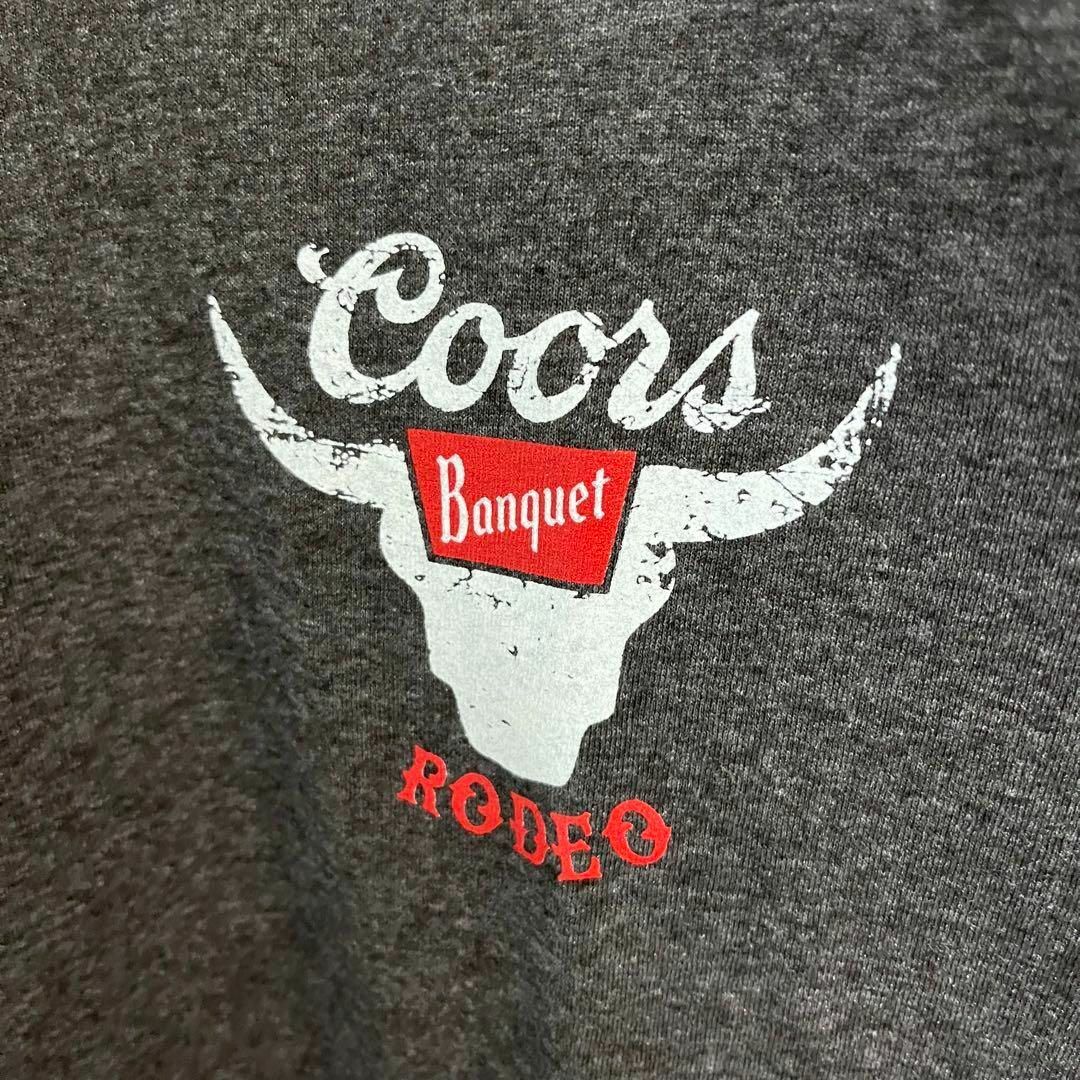 クアーズ　coors アメリカ　ビール　ロゴ　企業　Tシャツ　丸胴　L