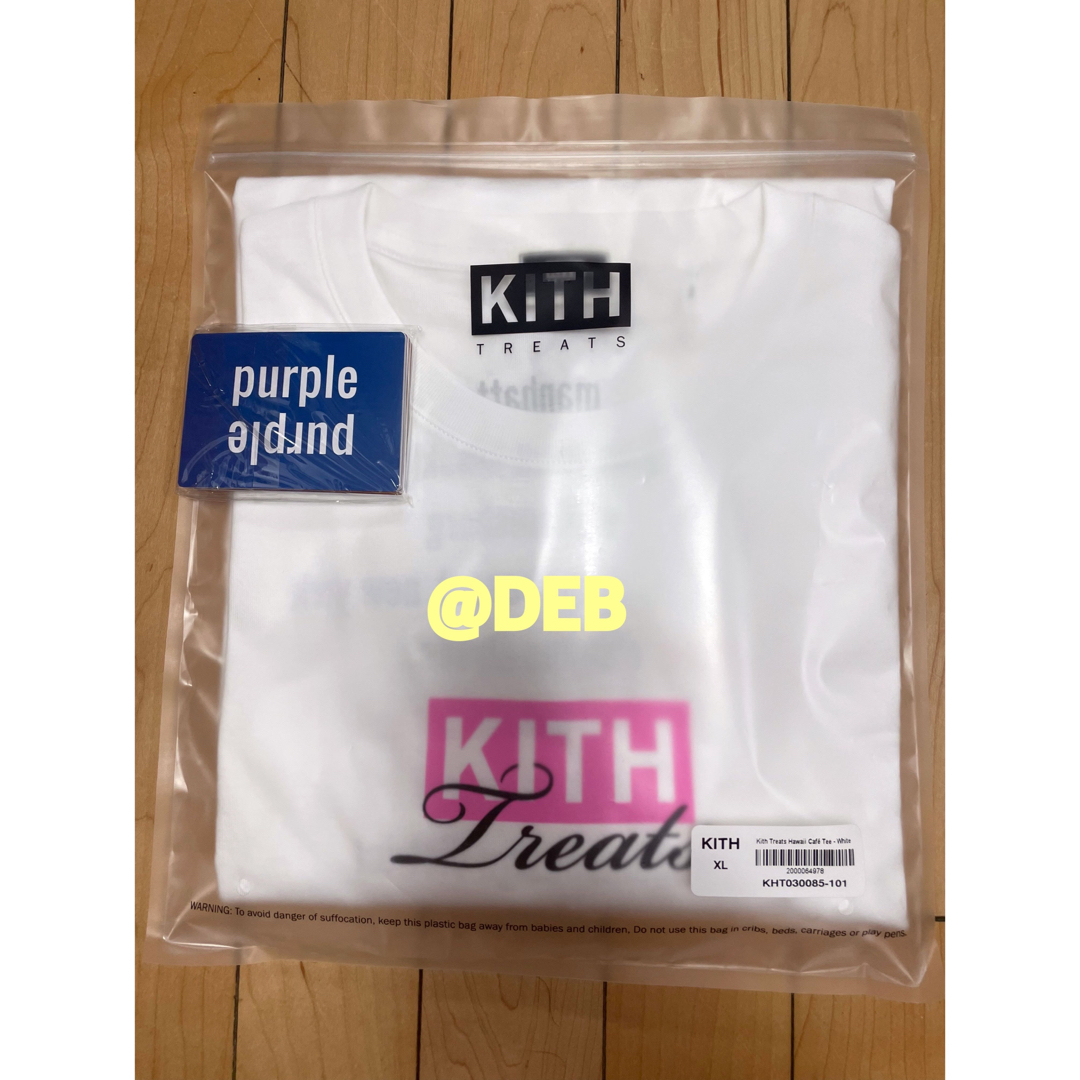 Kith Treats Cafe Hawaii Tee Pink XLサイズ