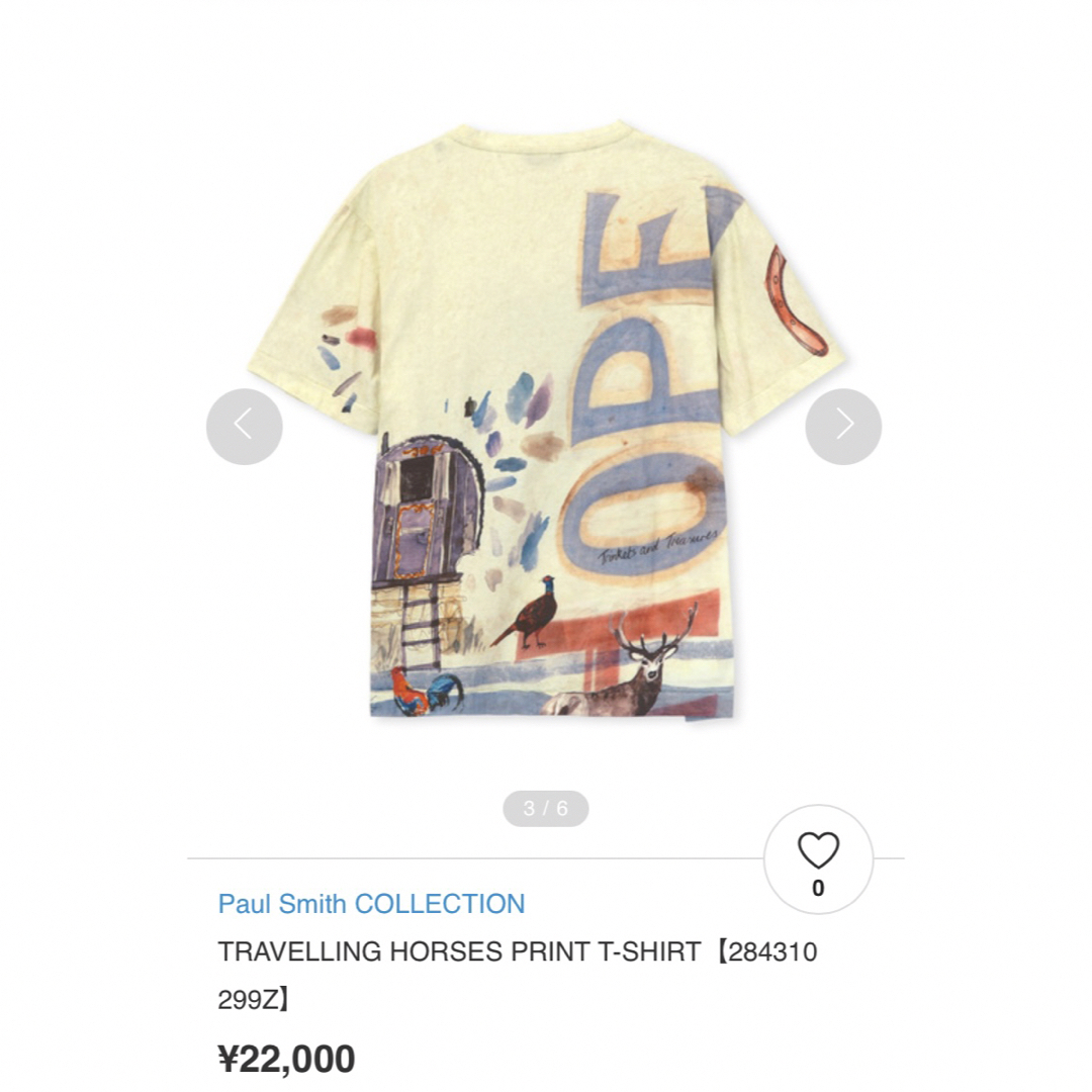 Paul Smith COLLECTION　ポールスミス　プリントTシャツ　馬