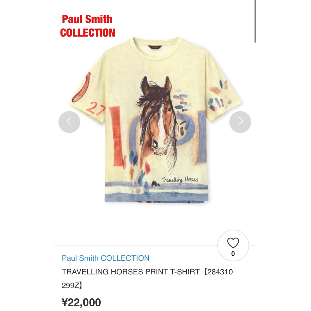 Paul Smith COLLECTION ポールスミス プリントTシャツ 馬 - Tシャツ