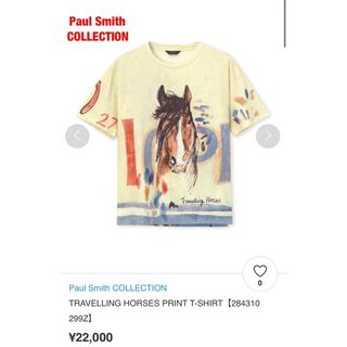 Paul Smith COLLECTION　ポールスミス　プリントTシャツ　馬