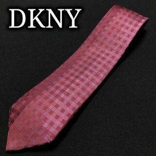 ダナキャランニューヨーク(DKNY)のDKNYダナキャラン チェック ワインレッド ネクタイ A105-R27(ネクタイ)