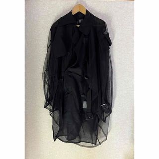 ANREALAGE - ANREALAGE TULLE CUBE TRENCH COAT