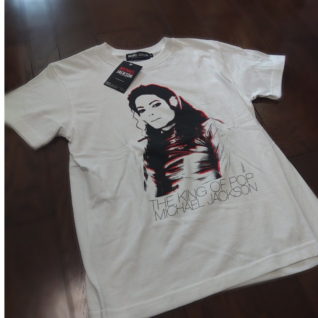 マイケルジャクソン　Tシャツ　S　the king of pop 新品　白