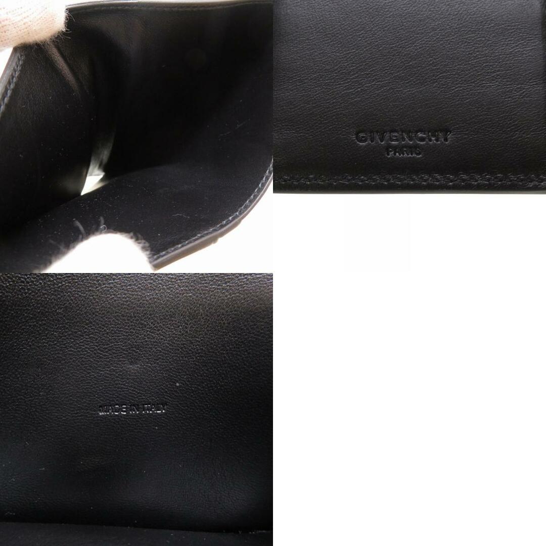 未使用 ジバンシー ブラック レザー BB605AB0CQ 001 二つ折り財布 財布 黒 0099  GIVENCHY ジバンシィ財布