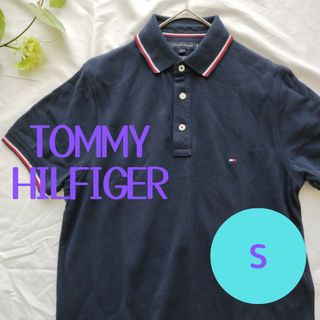 トミーヒルフィガー(TOMMY HILFIGER)の値下げ【TOMMYHILFIGER】ネイビー　ポロシャツ　シンプル(ポロシャツ)